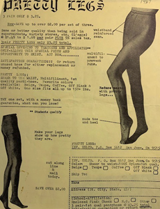 Pretty leg information leaflet