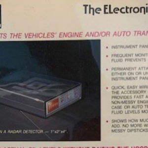 Electronic Dipstick information page with diagrams